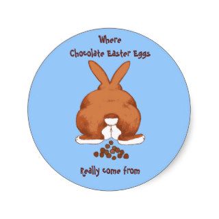 Twisted Easter Bunny Stickers