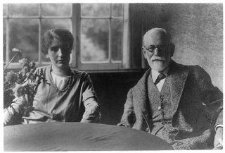 Photo Sigmund Freud, 1856 1939, his daughter Anna Freud, 1895 1982, psychoanaylists   Prints