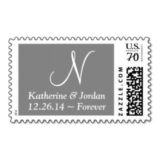 Bridal Heavier Letters Battleship Grey Stamp