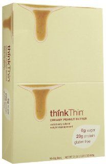Think Products Thin Bar Creamy Peanut Butter 2.1 oz ( Value Bulk Multi pack) Health & Personal Care