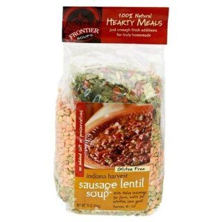 Frontier Hearty Indiana Harvest Sausage Lentil Soup, 16 Ounce    8 per case.  Vegetable Soups  Grocery & Gourmet Food