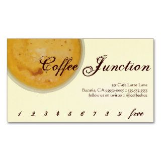 Coffee Drink Punch / Loyalty Card Business Card Template