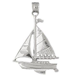 CleverSilver's Sterling Silver Pendant Sailboat CleverSilver Jewelry