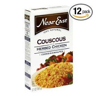 Near East Herbed Chicken Couscous Mix, 5.7 Ounce Boxes (Pack of 12) ( Value Bulk Multi pack)  Grocery & Gourmet Food