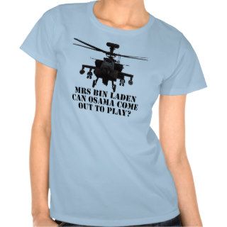Funny Apache helicopter T shirt