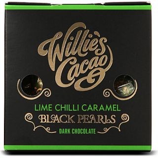 WILLIES CACAO   Black lime chilli caramel pearls 150g