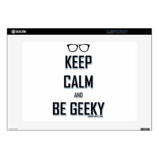 Keep Calm And Be Geeky Skins For 15" Laptops