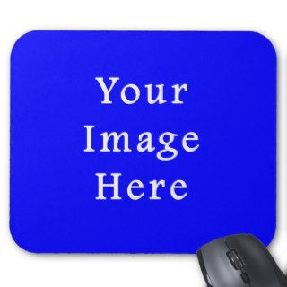 Pure Bright Blue Color Trend Blank Template Mouse Pad