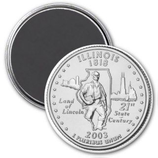 2003 Illinois State Quarter magnet