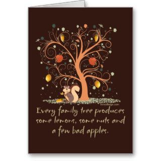 Family Tree Humor Greeting Card
