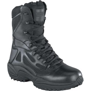 Reebok Rapid Response 6 Inch Waterproof, Insulated Zip Boot   Black, Size 9