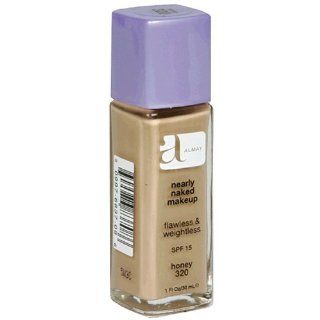 Almay Nearly Naked Makeup with SPF 15, Honey 320, 1 Ounce Bottles (Pack of 2)  Foundation Makeup  Beauty