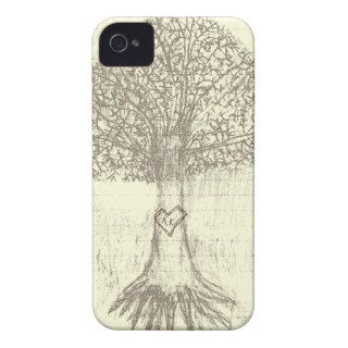 Artistic Vintage Hipster Indie Tree Drawing iPhone iPhone 4 Covers