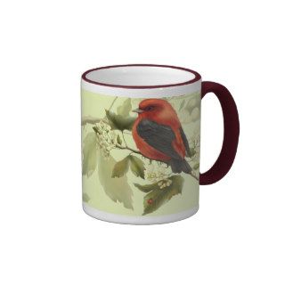 Red Songbird Coffee Mug