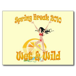 2010 Spring Break  Wet Wild Post Card