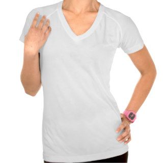 Performance V Neck Women's Plain White T Shirt