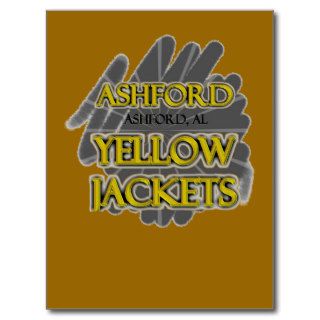 Ashford High School Yellow Jackets   Ashford, AL Post Card