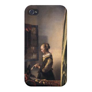 Girl Reading Letter at Open Window by Vermeer iPhone 4/4S Cases