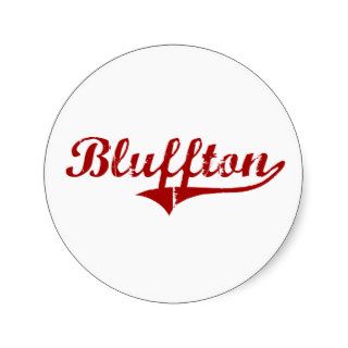 Bluffton South Carolina Classic Design Sticker