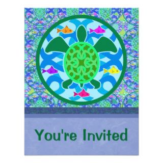 Green Sea Turtle Invitations