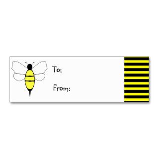 Bumble Bee Gift Tag Business Card Templates