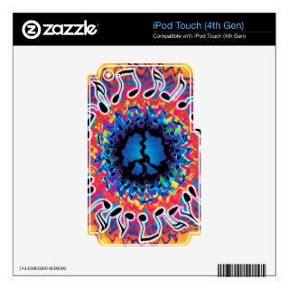 Psychedelic Peace Wave Skin For iPod Touch 4G