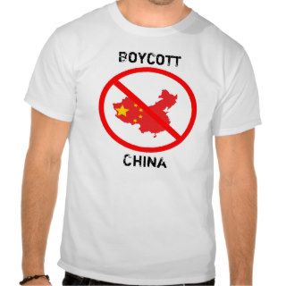 Boycott China T shirt