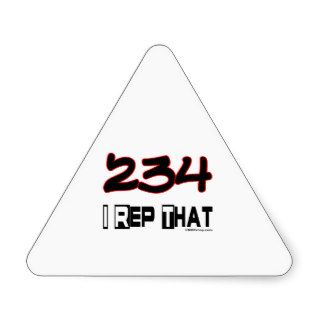I Rep That 234 Area Code Stickers