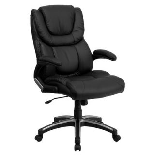 FlashFurniture High Back Leather Executive Office Chair with Arms BT 9896H GG