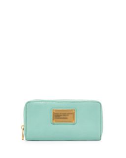 Classic Q Vertical Zip Wallet, Minty   MARC by Marc Jacobs