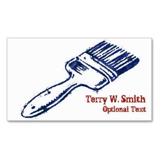 Stamped Paint Brush Business Card