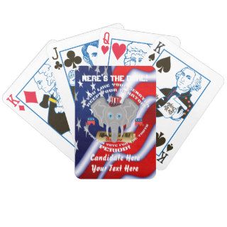 Republican This Design is Copyright 52 Handouts Bicycle Card Decks