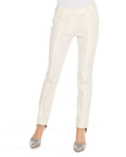 Womens Slim Seam Detail Pants   Arzu Kaprol   Off white (42/XL)