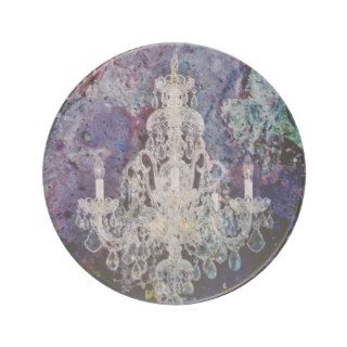 Trendy Shabby Chic Chandelier Drink Coasters