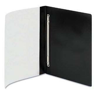 Smead   Poly Report Cover, Prong Fastener, Letter, 1/2" Capacity, Clear/Black, 10/Pack   Sold As 1 Pack   Neatly bind and cover presentations, reports, manuscripts, proposals or any document that needs loose leaf style binding.  Business Report Cove
