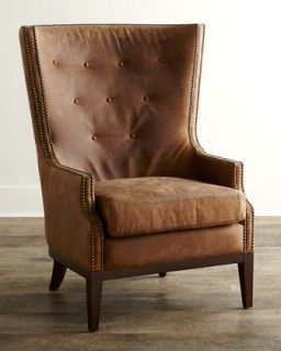 Oak Leather Chair
