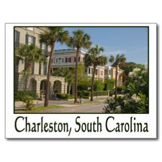 Historic City Streets Charleston SC USA Souvenir 2 Postcards