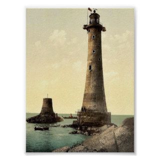 Eddystone Lighthouse, Plymouth, England classic Ph Poster