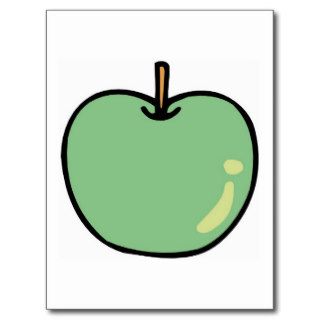 Green Apple Fruit Postcard