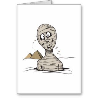 funny mummy popping out greeting card