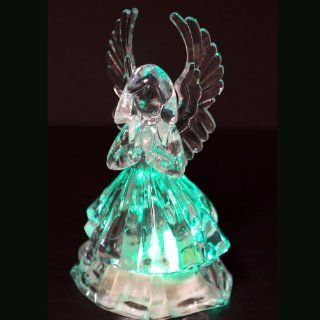 Iparty123 Angel LED Light Up Figurine Party Home Holiday Decorations Night Light Lighted Figurine Glass like 1pc    