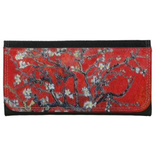 Vincent van Gogh Branches with Almond Blossom Leather Wallet