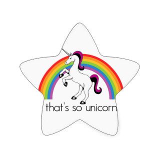 Unicorn Star Stickers