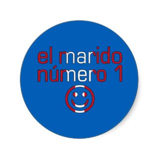 El Marido Número 1   Number 1 Husband in Peruvian Round Sticker