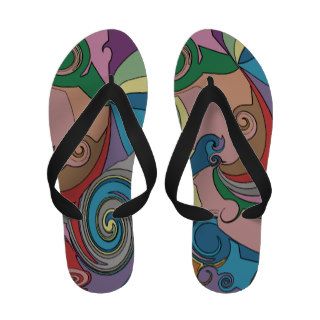 Go Your Own Wave Psychedelic Sea Sandals