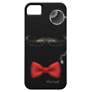 Funny Mustache Glasses Bow Tie iPhone 4 Case
