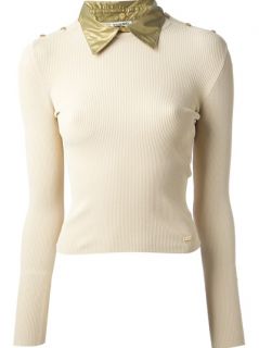 Chanel Vintage Contrast Collar Sweater   Rewind Vintage Affairs