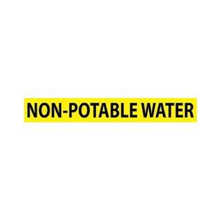 NON POTABLE WATER, 1X9 3/4" Industrial Warning Signs