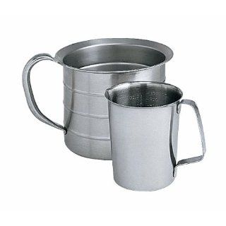 Stainless steel graduated pouring beaker, 4 qt