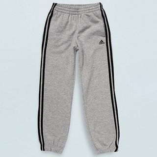 adidas Adidas Boys grey striped jogging bottoms